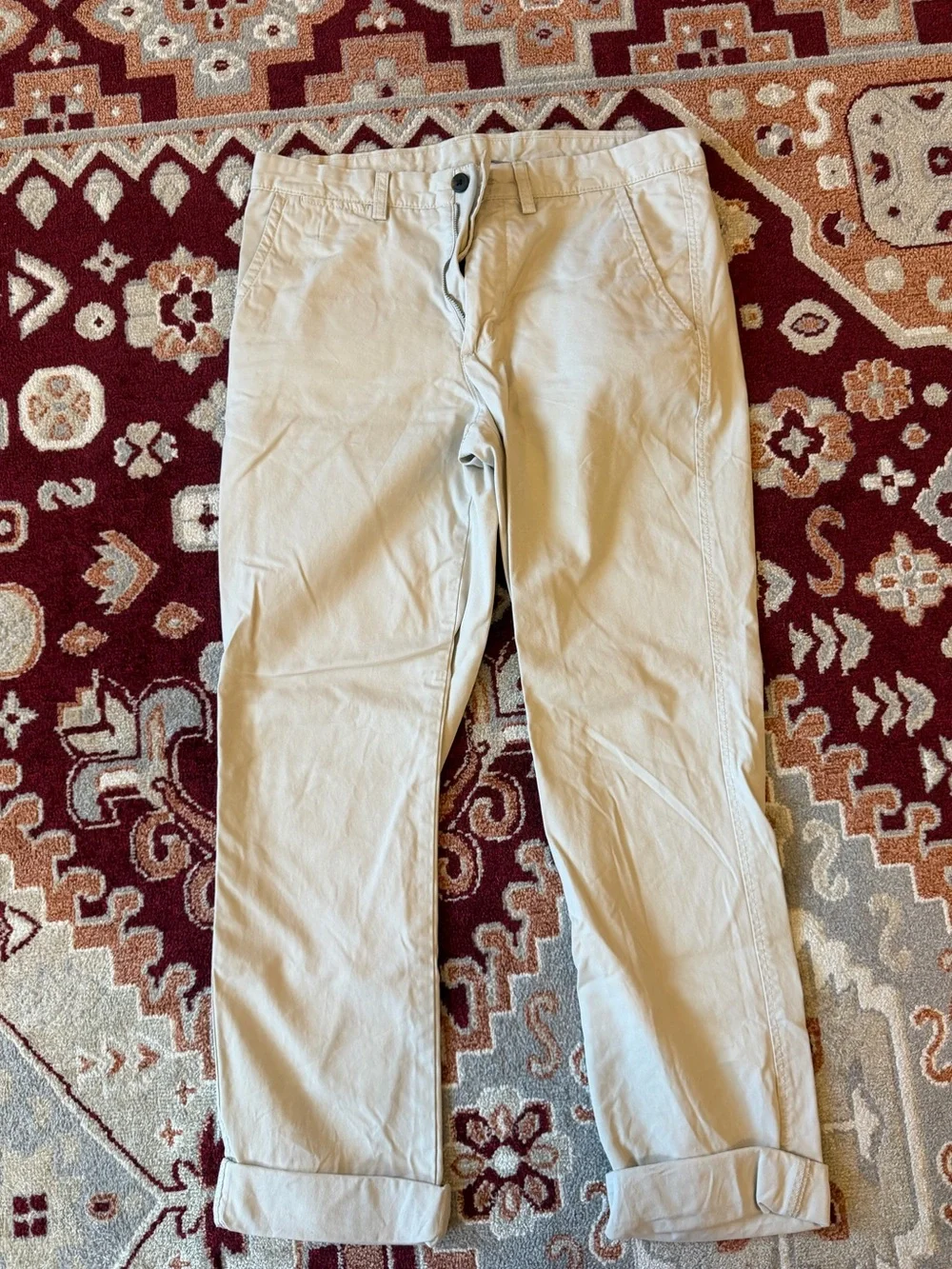 Men's Casual Chino Pants in Light Khaki 32x32